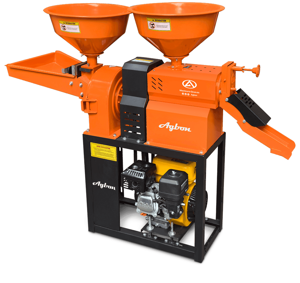Combined rice milling machine